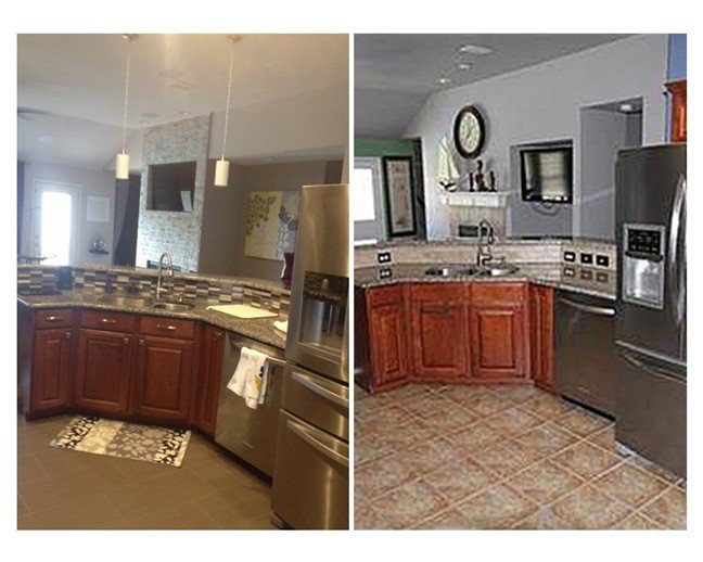 Kitchen Pre Renvovation Before & After